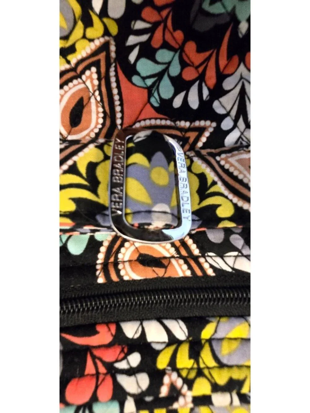 Vera Bradley SIERRA Floral Quilted Crossbody Bag Adjustable Strap - Picture 9 of 15